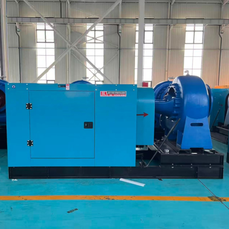 Горизонтально-вертикальная установка микрогидротурбинного генератора